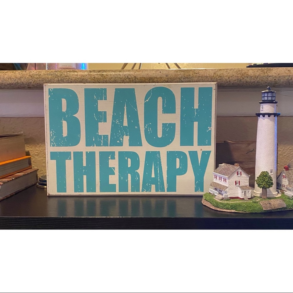Cute Vintage, Rustic Beach Therapy Picture